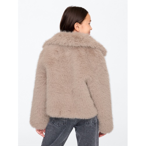 갭 Kids Faux Fur Cropped Jacket