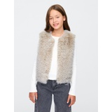 Kids Recycled Faux Fur Vest