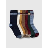 Kids Marled Rib Crew Socks (7-Pack)