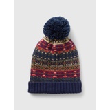 Kids CashSoft Fair Isle Pom Beanie