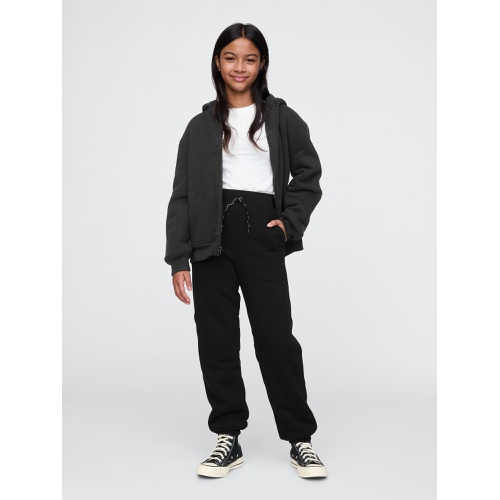 갭 Kids Vintage Soft Sherpa-Lined Joggers