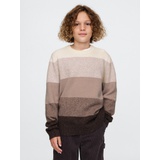 Kids CashSoft Striped Crewneck Sweater