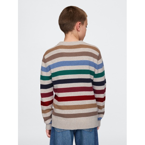 갭 Kids CashSoft Striped Crewneck Sweater