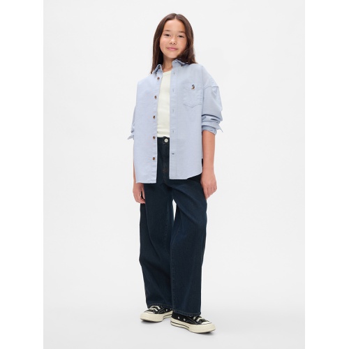 갭 Gap × Disney Kids Oversized Oxford Shirt