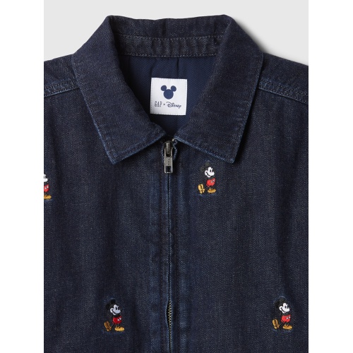 갭 Gap × Disney Kids Embroidered Denim Bomber Jacket