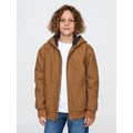 Kids Cozy Canvas Hooded Jacket