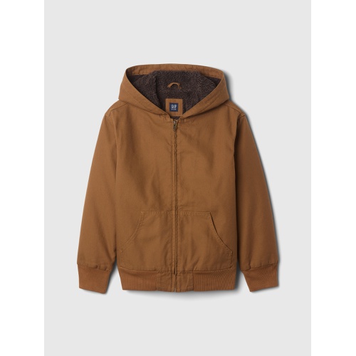 갭 Kids Cozy Canvas Hooded Jacket