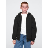 Kids Vintage Soft Sherpa-Lined Zip Hoodie