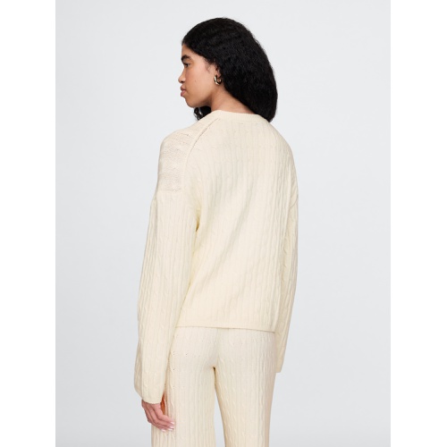 갭 CashSoft Cable-Knit Sweater