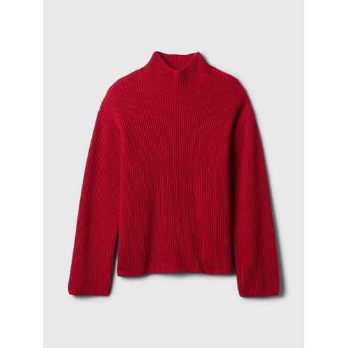 갭 Oversized Split-Hem Mockneck Sweater