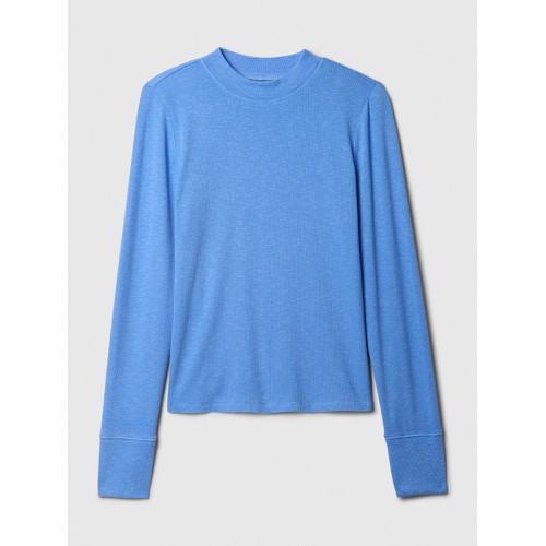 갭 Essential Rib Mockneck T-Shirt