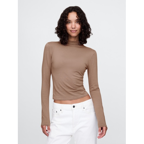 갭 Featherweight Turtleneck Top