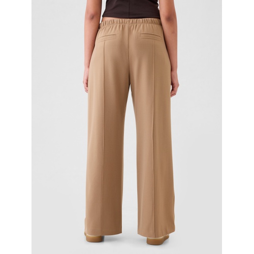 갭 Wide-Leg Seamed Pull-On Pants