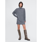 CashSoft Rib Turtleneck Mini Sweater Dress