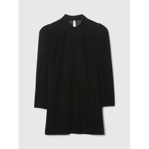 갭 Recycled Velvet Puff Sleeve Mini Dress