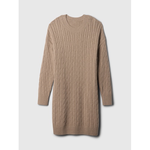 갭 CashSoft Cable-Knit Mini Sweater Dress