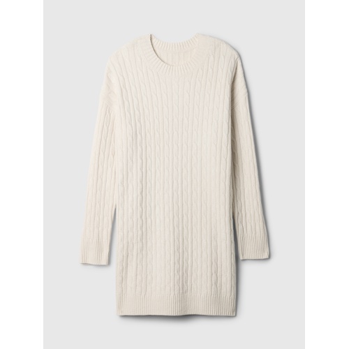 갭 CashSoft Cable-Knit Mini Sweater Dress