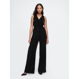 Recycled Velvet V-Neck Jumpsuit