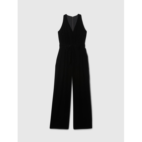 갭 Recycled Velvet V-Neck Jumpsuit