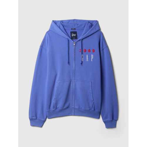 갭 Heavyweight 1969 Logo Full-Zip Hoodie