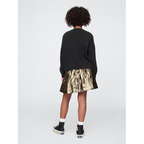 갭 Kids Metallic Pleated Skirt