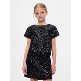 Kids Sequin Velvet Top