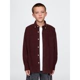 Kids Oversized Corduroy Western Shirt