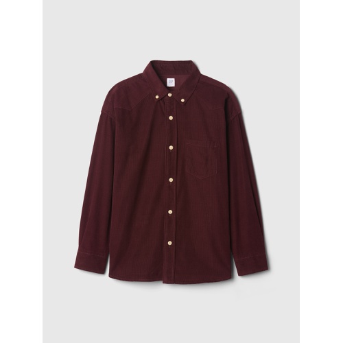 갭 Kids Oversized Corduroy Western Shirt