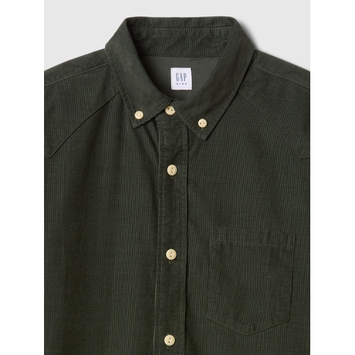 갭 Kids Oversized Corduroy Western Shirt