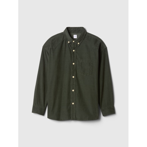 갭 Kids Oversized Corduroy Western Shirt