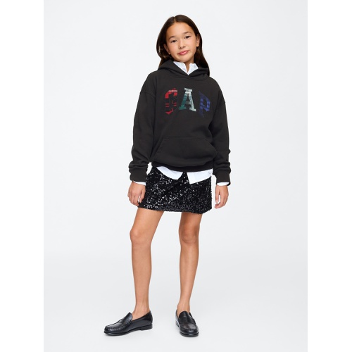 갭 Kids Vintage Soft Textured Logo Hoodie