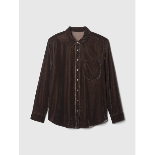 갭 Velvet Relaxed Shirt