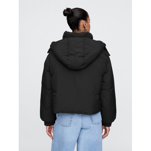 갭 Cropped Duvet Wrap Puffer Jacket