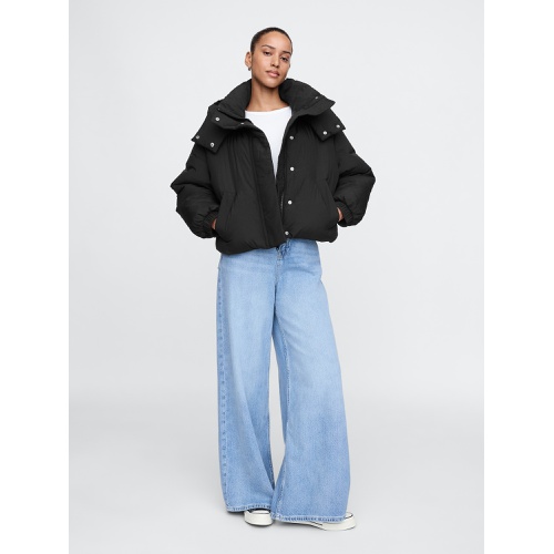 갭 Cropped Duvet Wrap Puffer Jacket