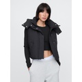 Cropped Duvet Wrap Puffer Vest