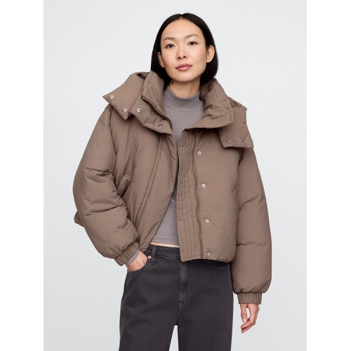 갭 Cropped Duvet Wrap Puffer Jacket