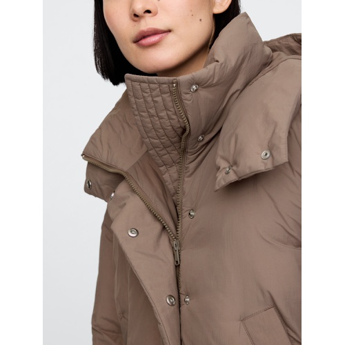 갭 Cropped Duvet Wrap Puffer Jacket