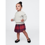 babyGap Pleated Plaid Wrap Skort