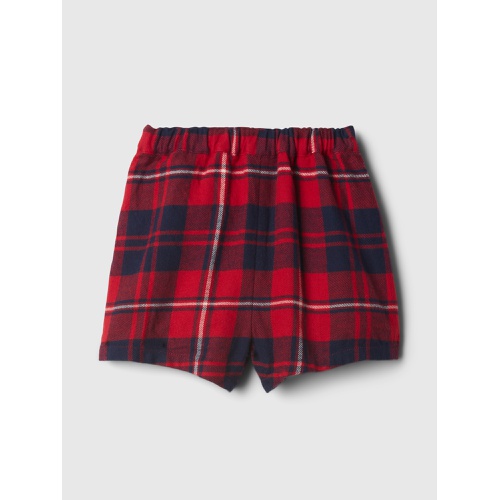 갭 babyGap Pleated Plaid Wrap Skort