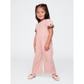 babyGap Velour Bow-Sleeve Jumpsuit