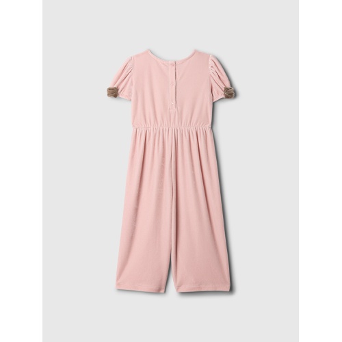 갭 babyGap Velour Bow-Sleeve Jumpsuit