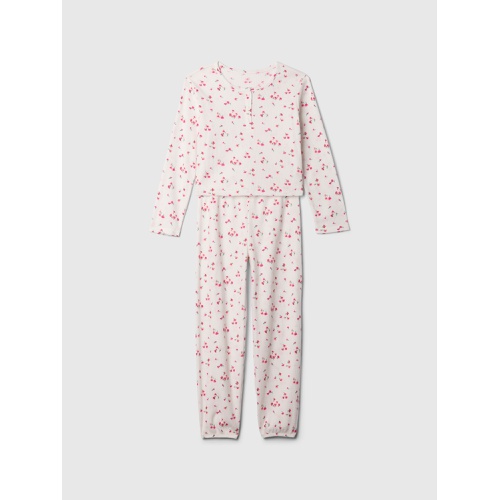 갭 Kids Recycled Waffle PJ Set