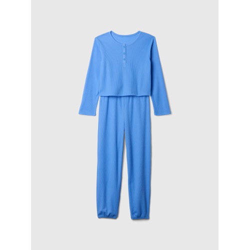 갭 Kids Recycled Waffle PJ Set