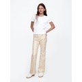 Kids High Rise Leopard Foil 70s Flare Jeans