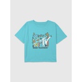 Kids MTV Butterflies Graphic Boxy Crop Tee