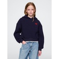 Kids Sherpa Cropped Hoodie