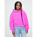 Kids Sherpa Cropped Hoodie