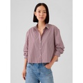 Organic Cotton Poplin Cropped Shirt