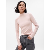 Modern Mockneck Cropped T-Shirt