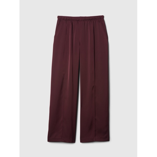 갭 Mid Rise Recycled Satin Seamed Pants